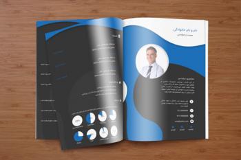 دانلود نمونه رزومه دکتری لایه باز DR-401